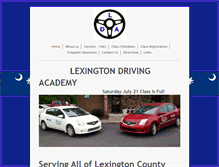 Tablet Screenshot of lexingtondrivingacademy.com